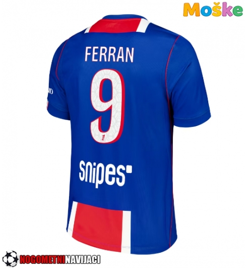 Moške Nogometnih dresov Paris Saint-Germain Ferran Torres #9 Domači 2026-27 Kratki rokavi Moške Nogometnih dresov Paris Saint-Germain Ferran Torres #9 Domači 2026-27 Kratki rokavi